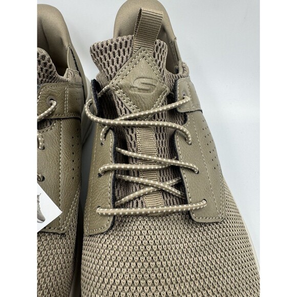 Skechers Men's Classic Fit Sneakers with Air-Cooled Memory Foam Tan Beige Sz 12 - Picture 3 of 14